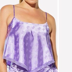 YITTY Satin pretty floaty camisole XL black